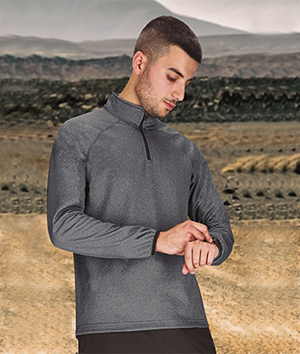 Felpa tecnica zip corta